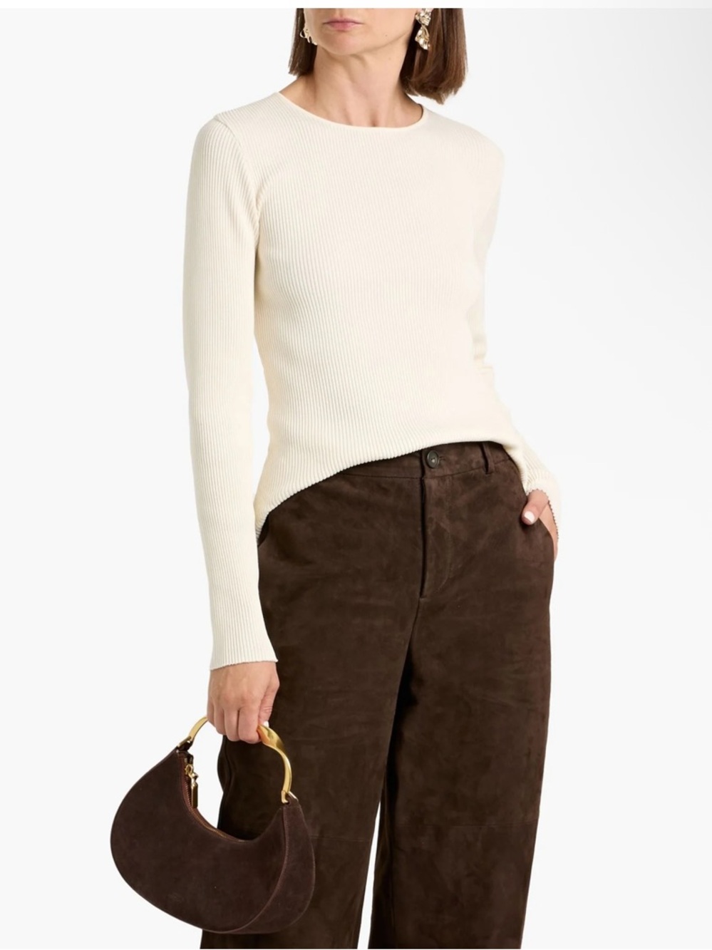 VINCE.
Vince Ribbed Cotton-Blend Crew-Neck Sweatersize M NWT $198